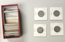 UMAYYAD: LOT of 23 silver dirhams, including the mints of Wasit (20 pcs, average F-VF, a few with some flaws) and Dimashq (3, average Fine, but all pi...