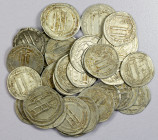 ABBASID: LOT of 33 silver dirhams, all of the Madinat al-Salam mint (= Baghdad), one each dated 163 and 179, the rest dated 187-193, the common anonym...