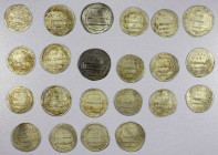 ABBASID: LOT of 22 silver dirhams, all of the al-Muhammadiya mint (= al-Rayy), one dated 163, the rest a mixture of 186, 188, 189, 190, 192, and 193, ...