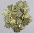 ALMOHAD IN SPAIN: LOT of 42 silver square dirhams, anonymous standard types A-496 without mint name and somewhat more A-497 with mint, usually Fès, bu...