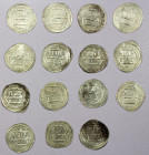 IDRISID: Idris I, 789-791, LOT of 15 silver dirhams, type A-419; most showing the full ruler's name in the reverse margin, with the name 'Ali below th...