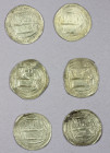 KHARIJITE OF TUDGHA: Khalaf b. al-Muda', 791-792, LOT of 6 silver dirhams, type A-430; all struck in Tudgha and legibly dated AH175, none with extra s...