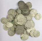 GHAZNAVID: LOT of 63 silver dirhams, common types only, mostly the standard yamini dirhams of Mahmud and the Balkh style dirham of his successor Mas'u...