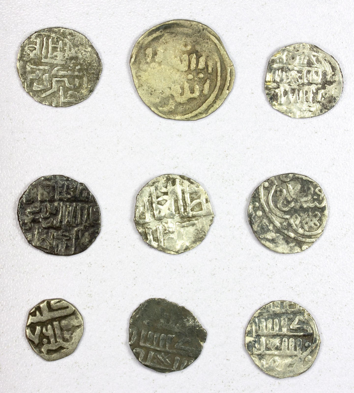 GOLDEN HORDE etc.: LOT of 9 silver coins, Golden Horde: Gulistan mint only, incl...