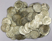 ILKHAN: Taghay Timur, 1336-1353, LOT of 90 silver dinars, type A-H2246, mint of Bazar, typically dated AH754 but most with blundered date, average wei...