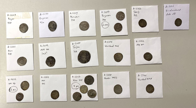 ILKHAN: LOT of 21 silver coins of the later rulers, all double dirhams unless no...
