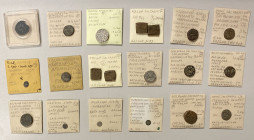 ANCIENT INDIA: LOT of 17 medieval and 2 modern coins, Medieval: including 11 coins of various medieval sultanates and 6 common tiny Islamic coins used...