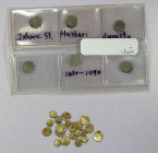 SOUTH INDIA: LOT of 20 gold fanams, various types from the 15th-19th century, including Vira raya types, Kali, kanthiraya, etc., plus 6 common 11th ce...