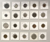 INDIAN STATES: LOT of 20 state coins, Bahawalpur: Y-2.1 and Y-12; Banswara: KM-11; Baroda: Y-29 (AH1299, EF), Y-32.2a, and Y-36a (VS1952, EF, test cut...