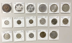 EUROPE: Various, LOT of 17 coins and fantasies, including Livonia and Estonia (1 pc, probable fantasy), Malta (3), Montenegro (1), Netherlands/Holland...