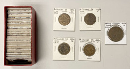 FRANCE & COLONIES: LOT of 39 coins, including coins from French Colonies, French Indochina, a high grade French Guiana 10 centimes 1846 and a selectio...