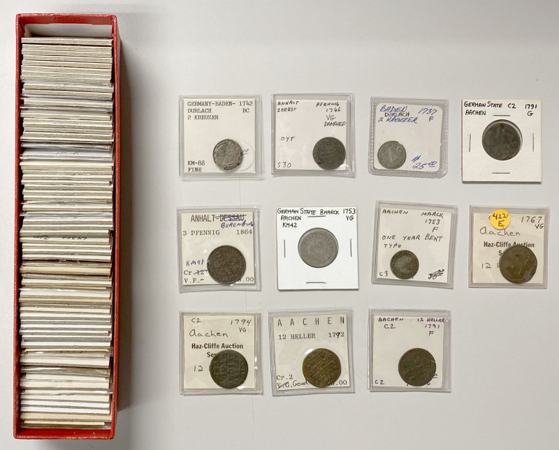 GERMAN STATES: LOT of 84 coins, including a diverse group of collector coins, fr...