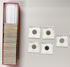 GREAT BRITAIN: LOT of 68 coins, silver coins with several high grade early Maundy coins, 49 silver 3 pence (mostly of Victoria) and a few florins and ...