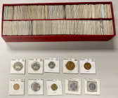 AFRICA: LOT of 275 coins, including a large number of silver coins, including several silver crowns, with many interesting types including Azores and ...