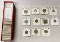 EGYPT: LOT of 51 coins, including coins from Ottoman Egypt, 20 para (4 pcs), 40 para (1), 5/10 qirsh (9), 1 qirsh (13), 2 qirsh (5), 2.5 qirsh (1), 5 ...