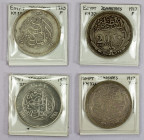 EGYPT: LOT of 4 coins, 20 piastres - KM 338 1923 aVF, KM-352 1929 hairlined EF, and KM 321 1917 (2 pcs) VF-EF; retail value $300, lot of 4 pieces, ex ...
