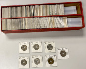 NEW ZEALAND: LOT of 199 coins, including New Zealand (165 pcs) and Fiji (34); the Fiji are all base metal but most are UNC and the New Zealand are mos...