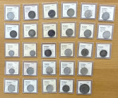 CHINA: LOT of 29 coins, a mixed group of all silver coins including Hong Kong 10 cents (1 pc), Hupeh 10 cents (1), Kwangtung Empire 10 cents (1), 20 c...