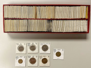 WORLDWIDE: LOT of 280 coins, including a nice selection of world collector coins, including many in silvers, with many UNC examples and scarcer types,...