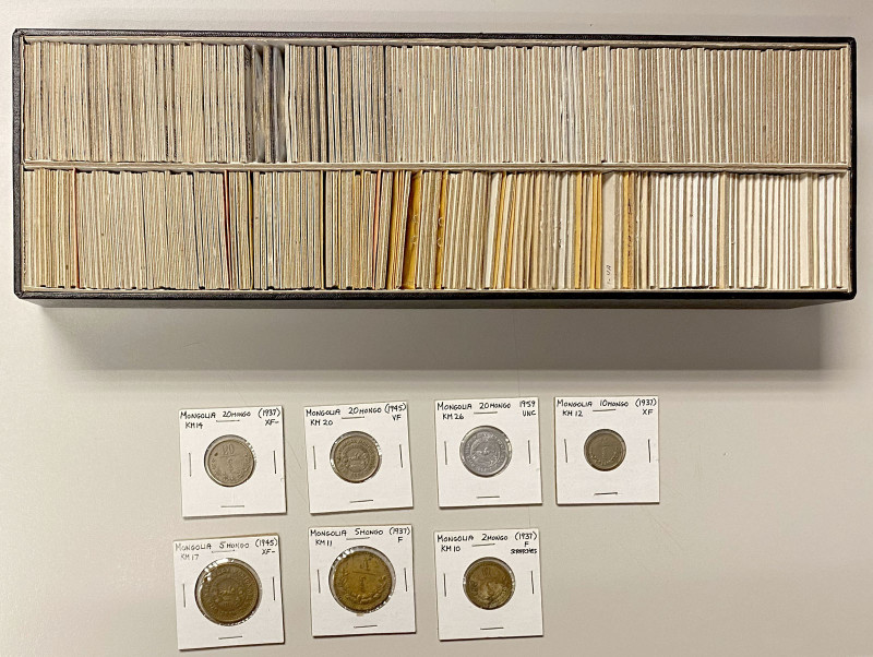 WORLDWIDE: LOT of 270 coins, including many high grade collector coins, packaged...