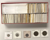 WORLDWIDE: LOT of 169 coins and tokens, including Argentina (4 pcs), Austrian States/Salzburg (1), Belgium (7), Ceylon (1), China/Empire (2), China/Re...