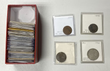 WORLDWIDE: LOT of 35 coins, including France (8 pcs), Mexico (1), Netherlands/Gelderland (1), Netherlands/Zeeland (1), Netherlands East Indies/Java (1...