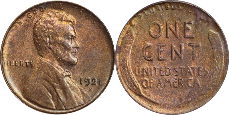 1921-S Lincoln Cent. MS-64 BN (PCGS).
PCGS# 2534. NGC ID: 22C7.

Estimate: $3...