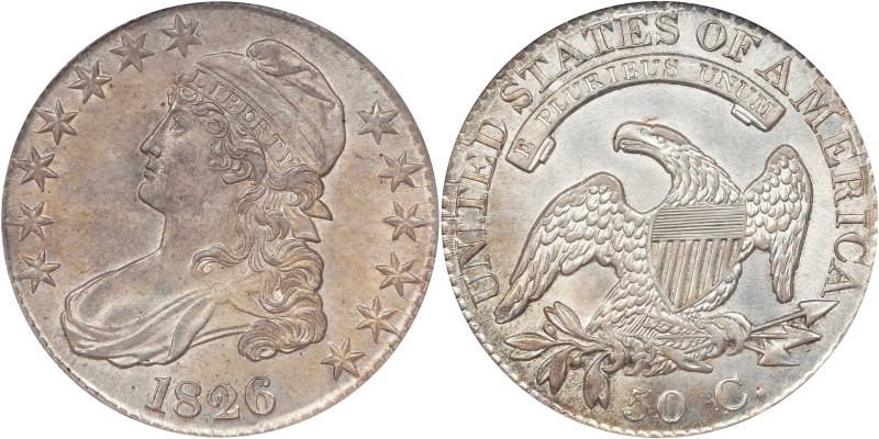 1826 Capped Bust Half Dollar. O-118a. Rarity-1. Die State 118.3. AU-58 (PCGS). O...