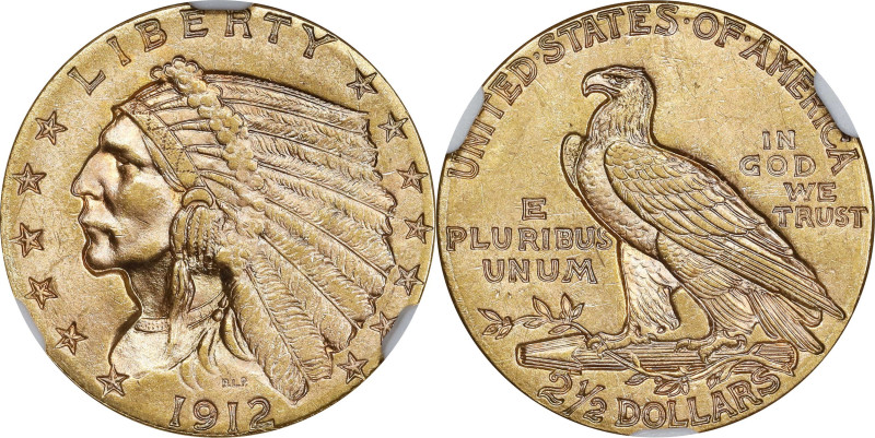 1912 Indian Quarter Eagle. MS-62 (NGC).
PCGS# 7944. NGC ID: 2896.

Estimate: ...