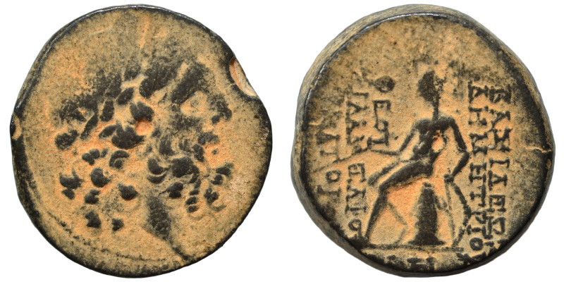 SELEUKID KINGS of SYRIA. Demetrios II Nikator, first reign, 146-138 BC. Ae (bron...