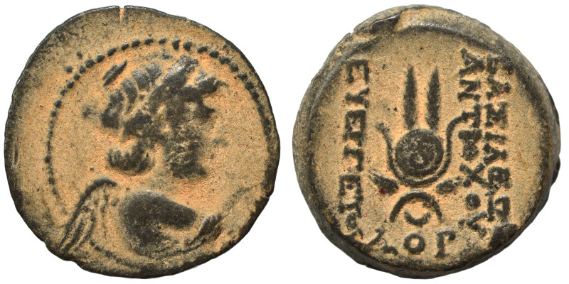 SELEUKID KINGS of SYRIA. Antiochos VII Euergetes (Sidetes), 138-129 BC. Ae (bron...