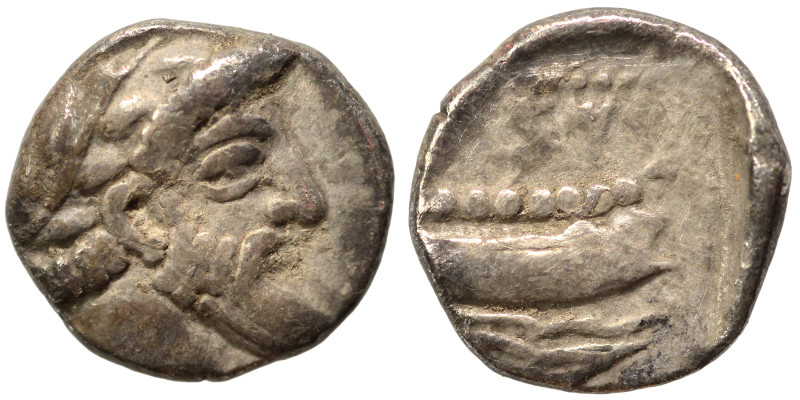 PHOENICIA. Arados. Uncertain king. Circa 400-384 BC. 1/16 Shekel (silver, 0.75 g...