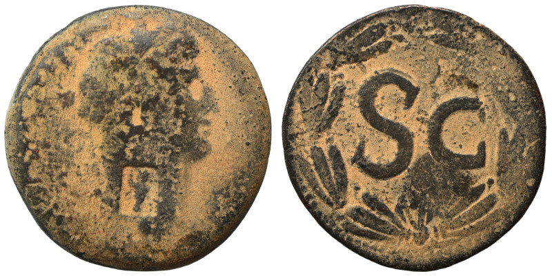 SYRIA, Seleucis and Pieria. Antioch. Otho, 69. As (bronze, 9.96 g, 26 mm). Laure...