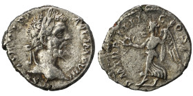 Septimius Severus, 193-211. Denarius (silver, 3.05 g, 18 mm), Rome. L SEPT SEV PERT-AVG IMP VIII Laureate head right. Rev. P M TR P IIII COS II P P Vi...