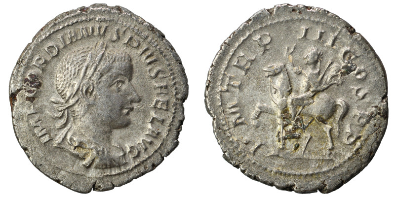 Gordian III, 238-244. Antoninianus (silver, 3.35 g, 20 mm), Rome. IMP GORDIANVS ...