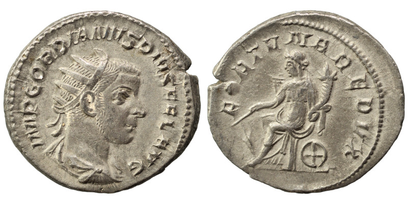 Gordian III, 238-244. Antoninianus (silver, 4.39 g, 22 mm), Rome. IMP GORDIANVS ...