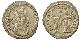 Valerian I, 253-260. Antoninianus (billon, 3.24 g, 20 mm), Samosata. IMP C P LIC VALERIANVS P F AVG Radiate, draped and cuirassed bust of Valerian I t...