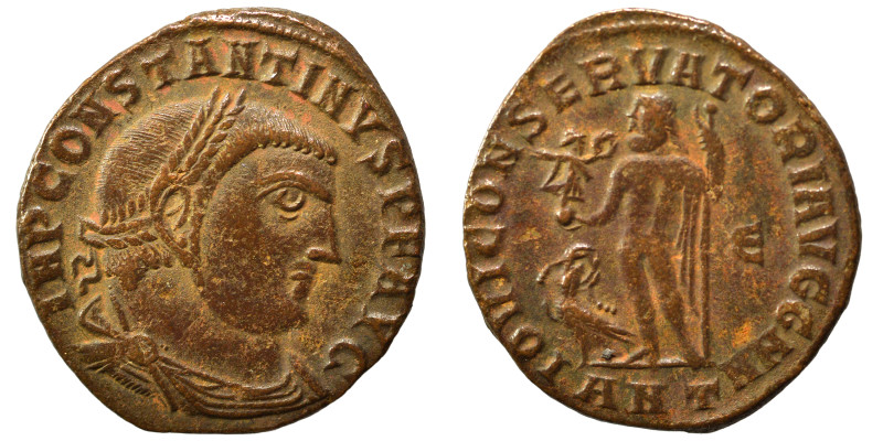 Constantine I, 307/310-337. Follis (bronze, 3.76 g, 23 mm), Antioch. IMP C FL VA...