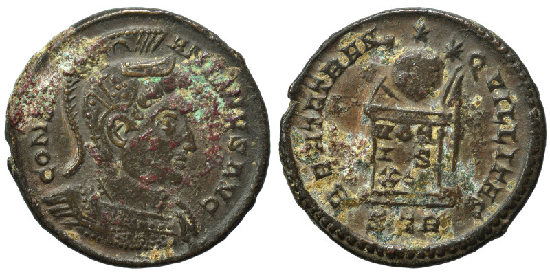 Constantine I, 307/310-337. Follis (bronze, 3.08 g, 19 mm), Treveri (Trier). CON...