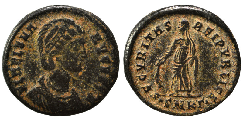 Helena, Augusta, 324-328/30. Follis (bronze, 2.92 g, 20 mm), Cyzicus. FL HELENA ...