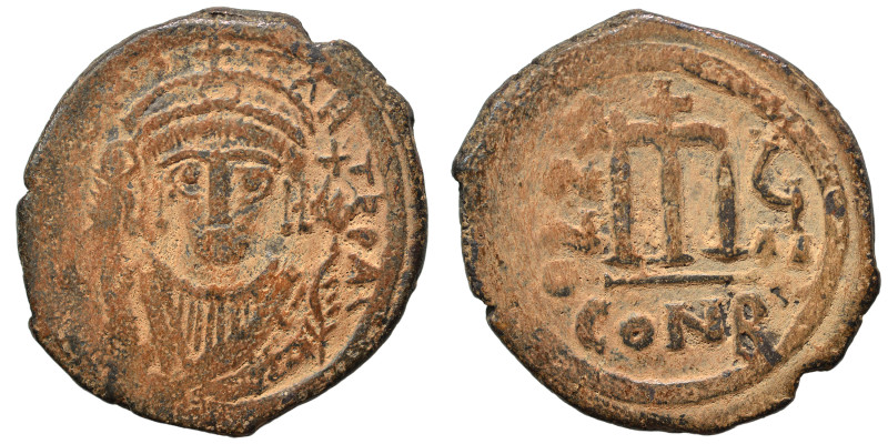 Tiberius II Constantine, 578-582. Follis (bronze, 11.28 g, 31 mm). Constantinopl...