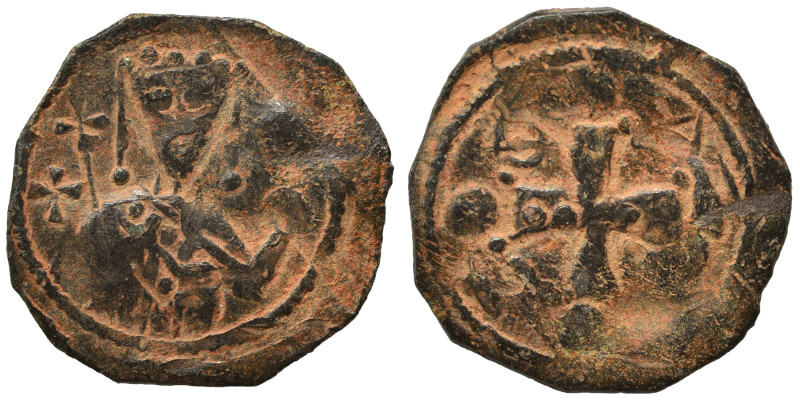 Byzantine. Follis (bronze, 1.57 g, 18 mm). Very fine.