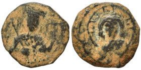 Byzantine. Follis (bronze, 2.72 g, 26 mm). Nearly very fine.