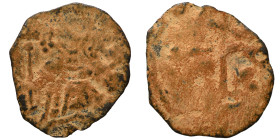 CRUSADERS. Cyprus. Richard I 'the Lionheart', King of England, 1189-1199. Tetarteron (bronze, 0.56 g, 16 mm), Limassol. Crowned facing bust of Richard...