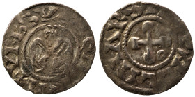 FRANCE. Provence. Valence. Anonymous Bishops, 12th century. Denier (silver, 1.01 g, 16 mm). +S APOLLINARIS Cross with annulet. Rev- +VRBS VALENTIAI An...