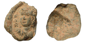 Roman. Seal, circa 2-3 century (lead, 3.55 g, 17 mm). Bust left, legend to outer left. Rev. Blank. Very fine.