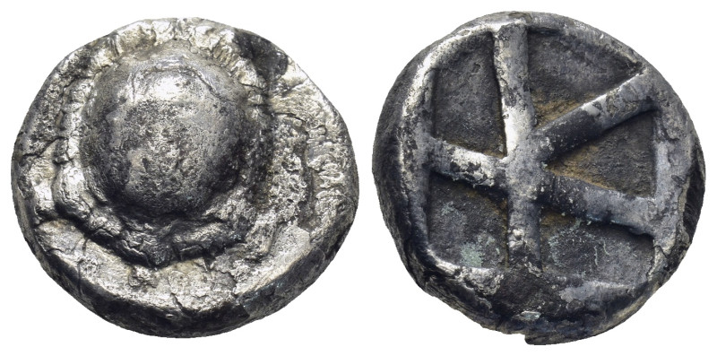 Islands off Attica, Aegina. Silver Stater (19mm, 9.67 g), ca. 456/45-431 BC. Lan...