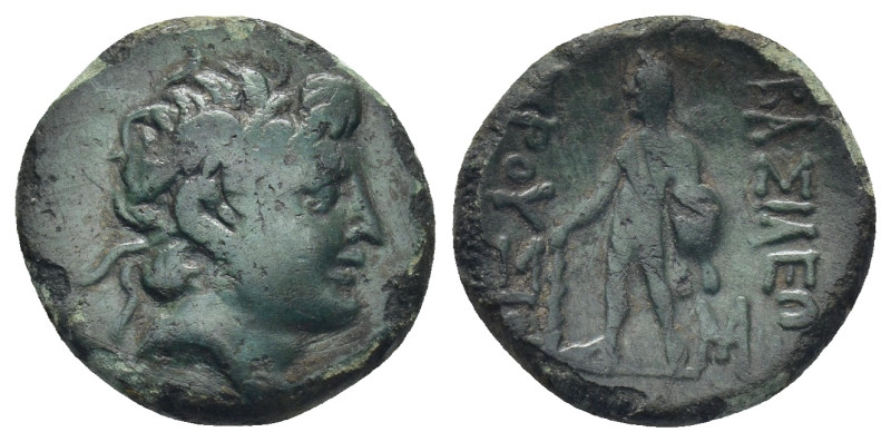 Kings of Bithynia. Prusias II Cynegos 182-149 BC. Bronze Æ, (17mm, 3.39 g) . Hea...