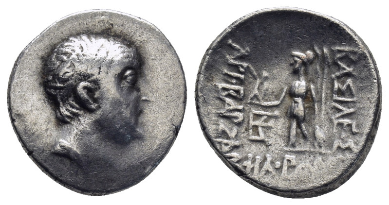 Kings of Cappadocia, Ariobarzanes I Philoromaios. Drachm.(17mm, 4.36 g) Anv.: Di...