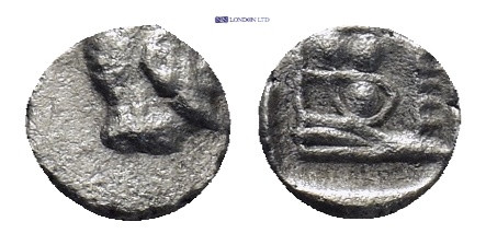 PHOENICIA, Arados. Uncertain king. Circa 420-340 BC. AR Fraction (5mm, 0.12 g). ...